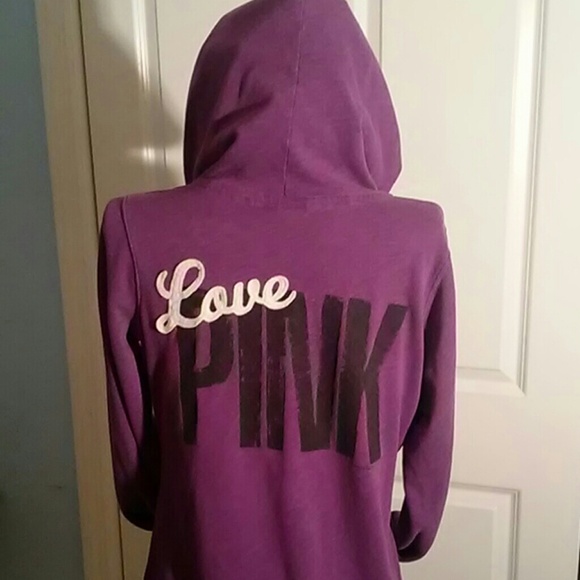 PINK Victoria's Secret Tops - VICTORIA'S SECRET Purple Hoodie Size Small